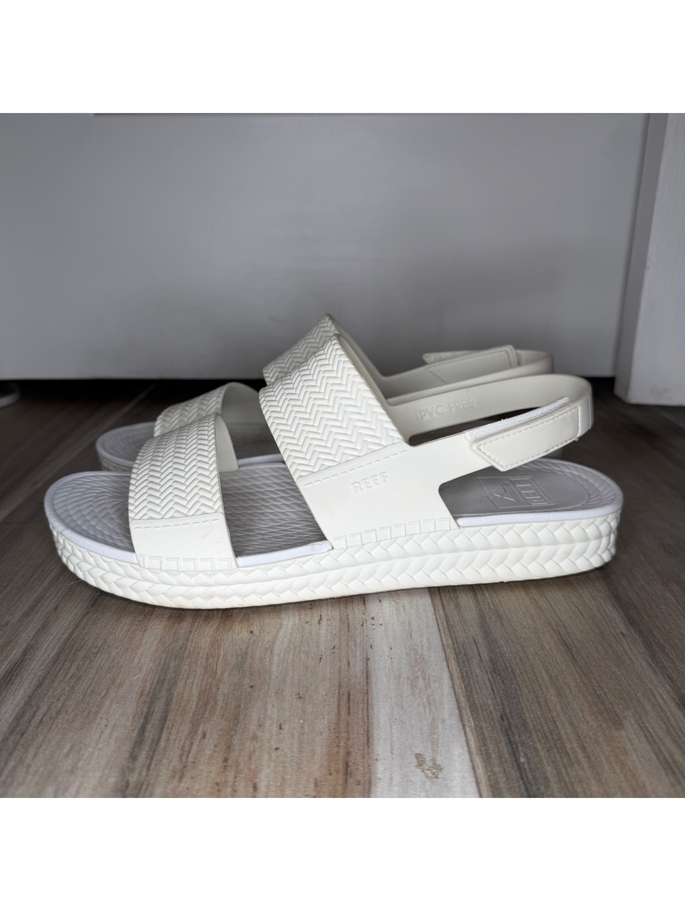 Reef Water Vista Sling Back PVC Free Sandals White Women Sz 11